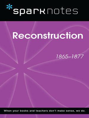 cover image of Reconstruction (1865-1877) (SparkNotes History Note)